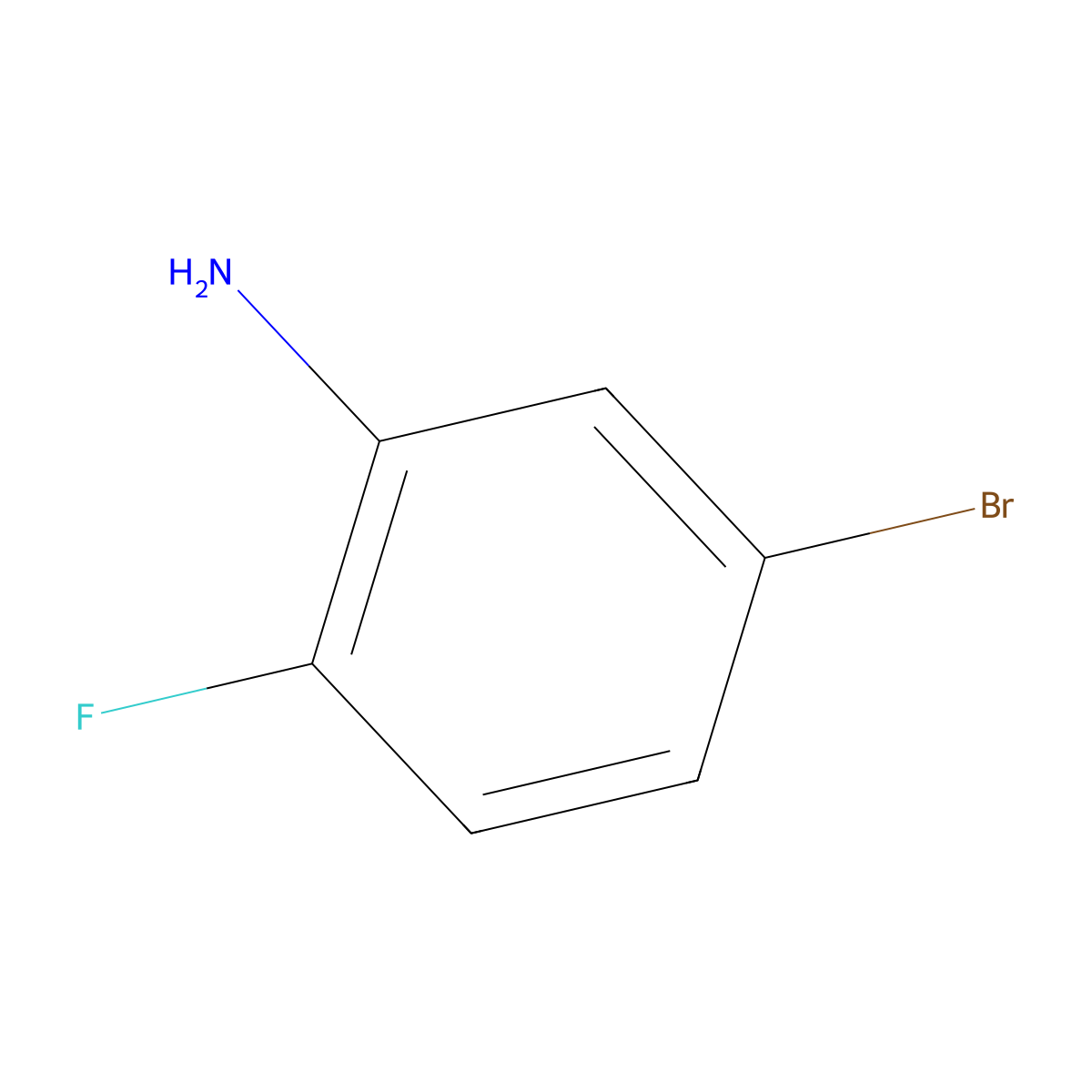 5-Bromo-2-fluoroaniline molecular structure, CAS 1052403-50-5