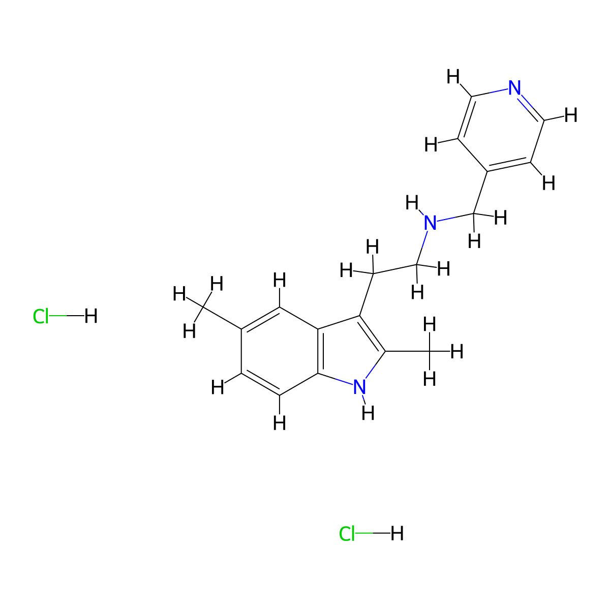 [2-(2,5-Dimethyl-1H-indol-3-yl)ethyl](pyridin-4-ylmethyl)amine dihydrochloride molecular structure, CAS 1052409-69-4
