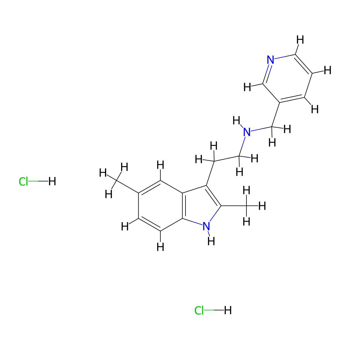 [2-(2,5-Dimethyl-1H-indol-3-yl)ethyl](pyridin-3-ylmethyl)amine dihydrochloride molecular structure, CAS 1052411-33-2