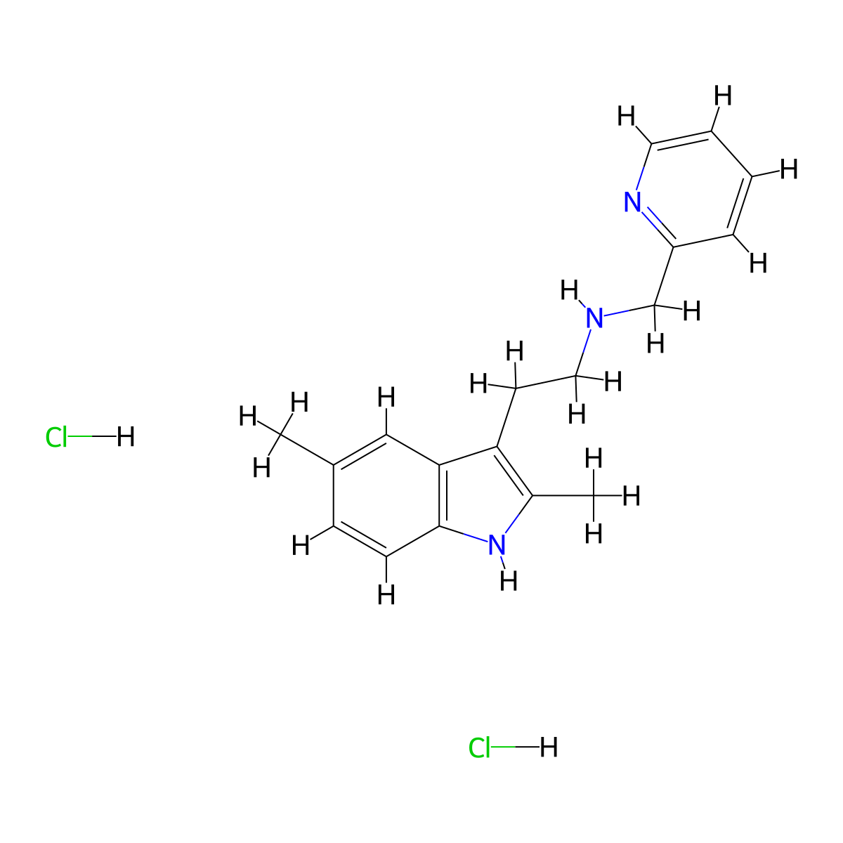 [2-(2,5-Dimethyl-1H-indol-3-yl)ethyl](pyridin-2-ylmethyl)amine dihydrochloride molecular structure, CAS 1052411-59-2