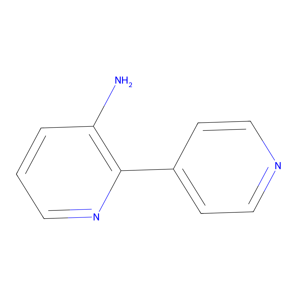 2-(Pyridin-4-yl)pyridin-3-amine molecular structure, CAS 105243-67-2
