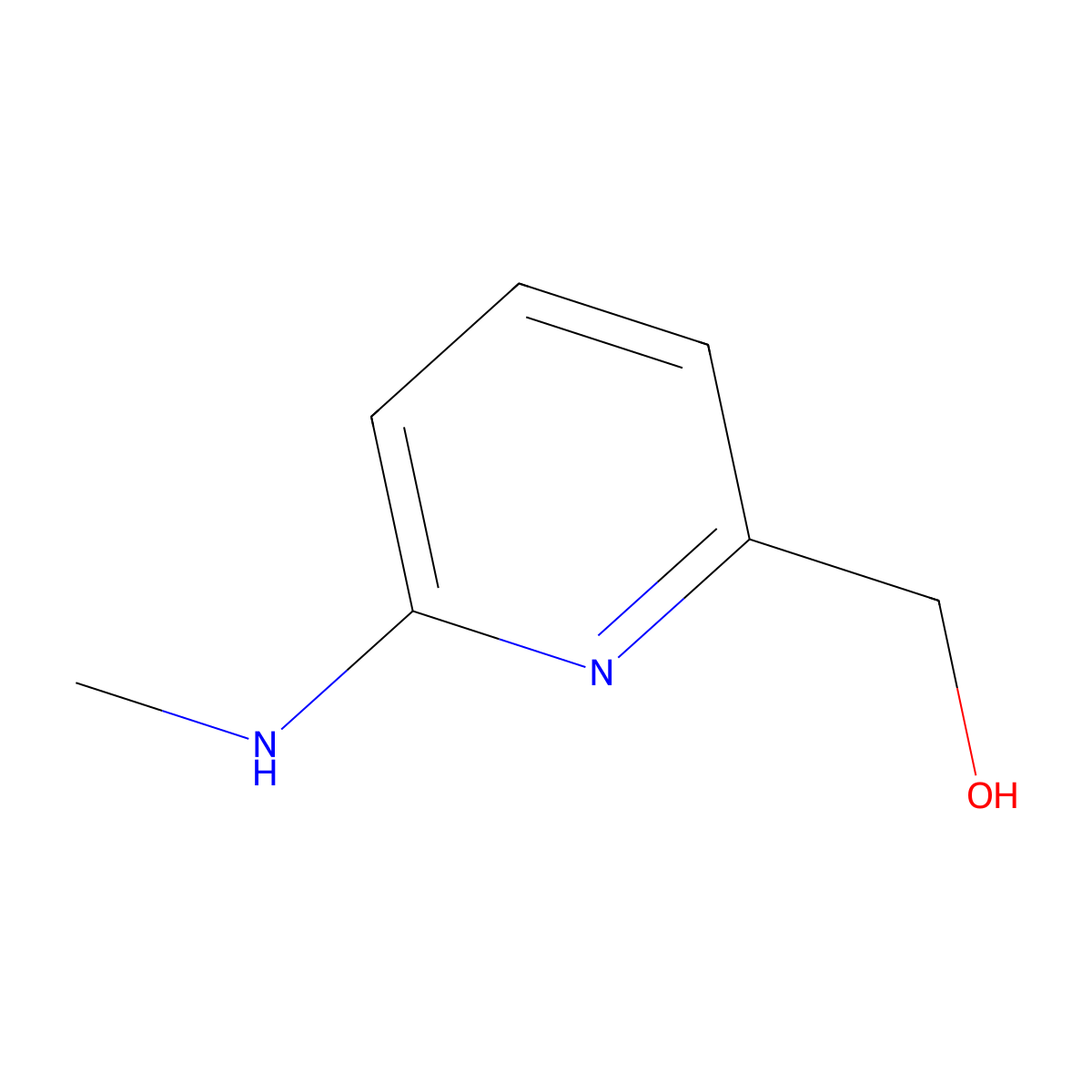 (6-(Methylamino)pyridin-2-yl)methanol molecular structure, CAS 105243-77-4