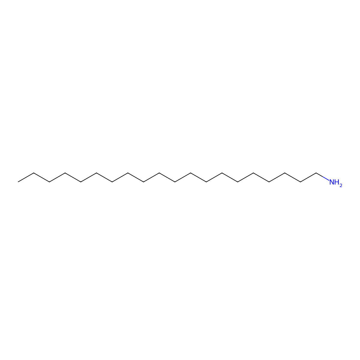 1-Eicosanamine molecular structure, CAS 10525-37-8