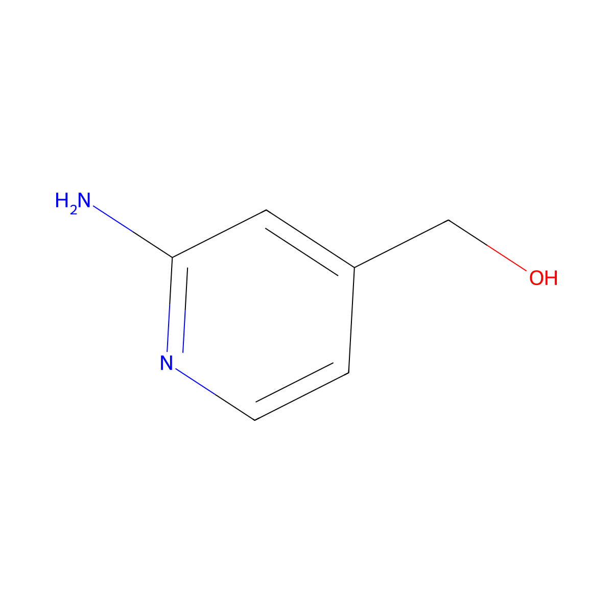 (2-Aminopyridin-4-yl)methanol molecular structure, CAS 105250-17-7