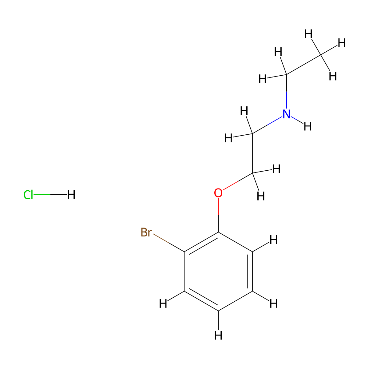 2-(2-bromophenoxy)-N-ethylethanamine hydrochloride molecular structure, CAS 1052516-08-1