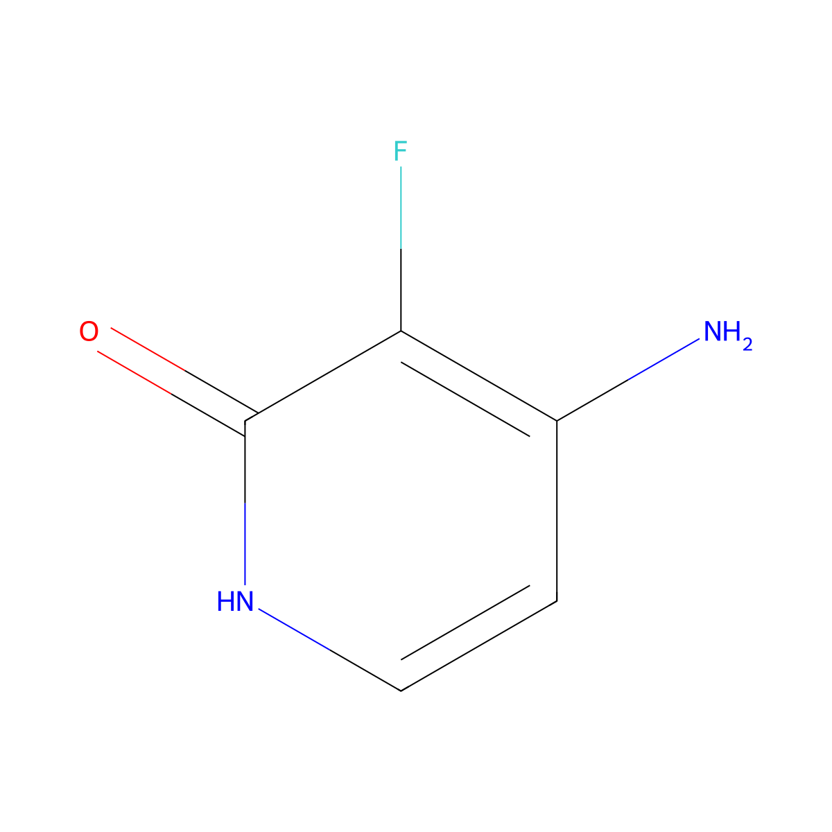 4-Amino-3-fluoro-2(1H)-pyridinone molecular structure, CAS 105252-97-9
