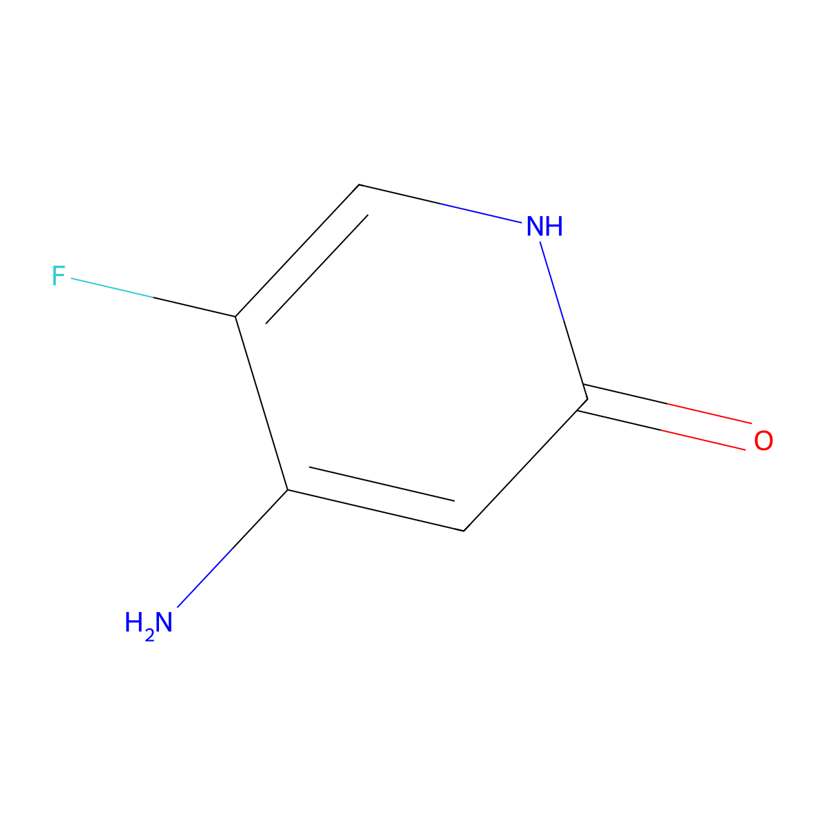 4-Amino-5-fluoropyridin-2(1H)-one molecular structure, CAS 105252-98-0