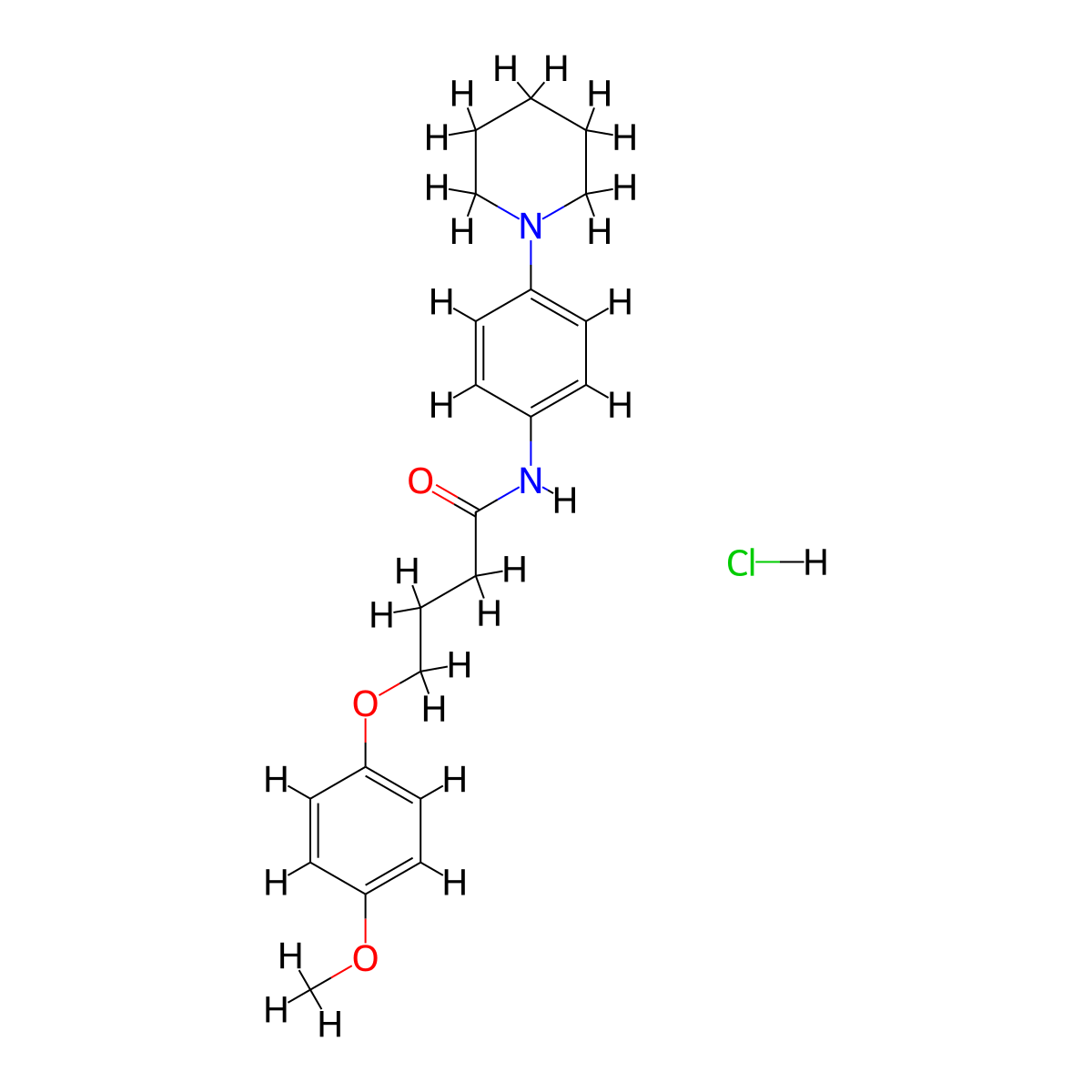 4-(4-Methoxy-phenoxy)-N-(4-piperidin-1-yl-phenyl)-butyramide molecular structure, CAS 1052528-67-2