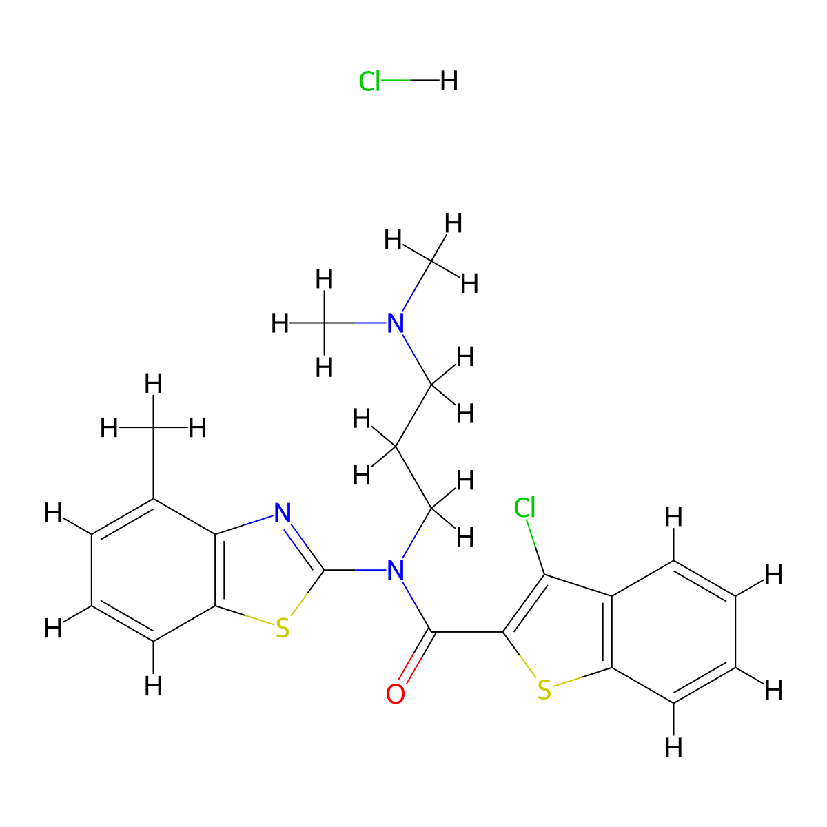 3-chloro-N-(3-(dimethylamino)propyl)-N-(4-methylbenzo[d]thiazol-2-yl)benzo[b]thiophene-2-carboxamide hydrochloride molecular structure, CAS 1052529-84-6