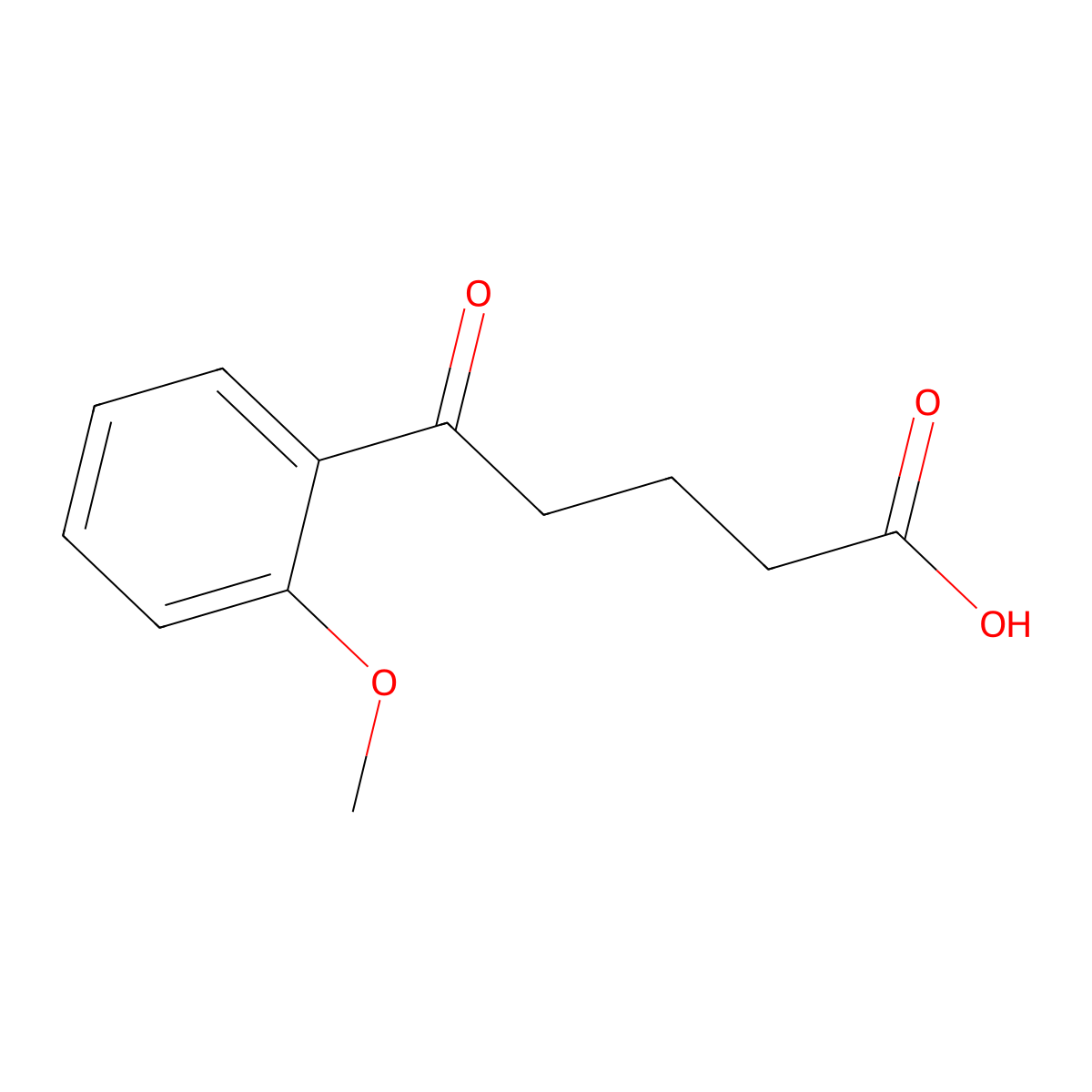 5-(2-Methoxyphenyl)-5-oxopentanoic acid molecular structure, CAS 105253-92-7