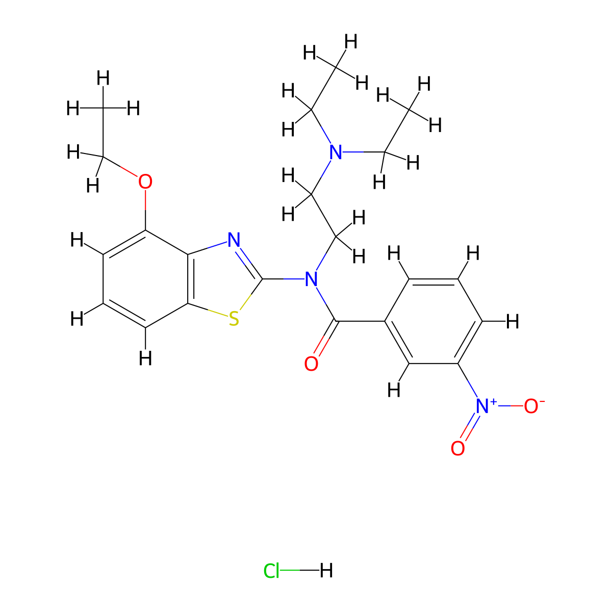 N-(2-(diethylamino)ethyl)-N-(4-ethoxybenzo[d]thiazol-2-yl)-3-nitrobenzamide hydrochloride molecular structure, CAS 1052530-52-5