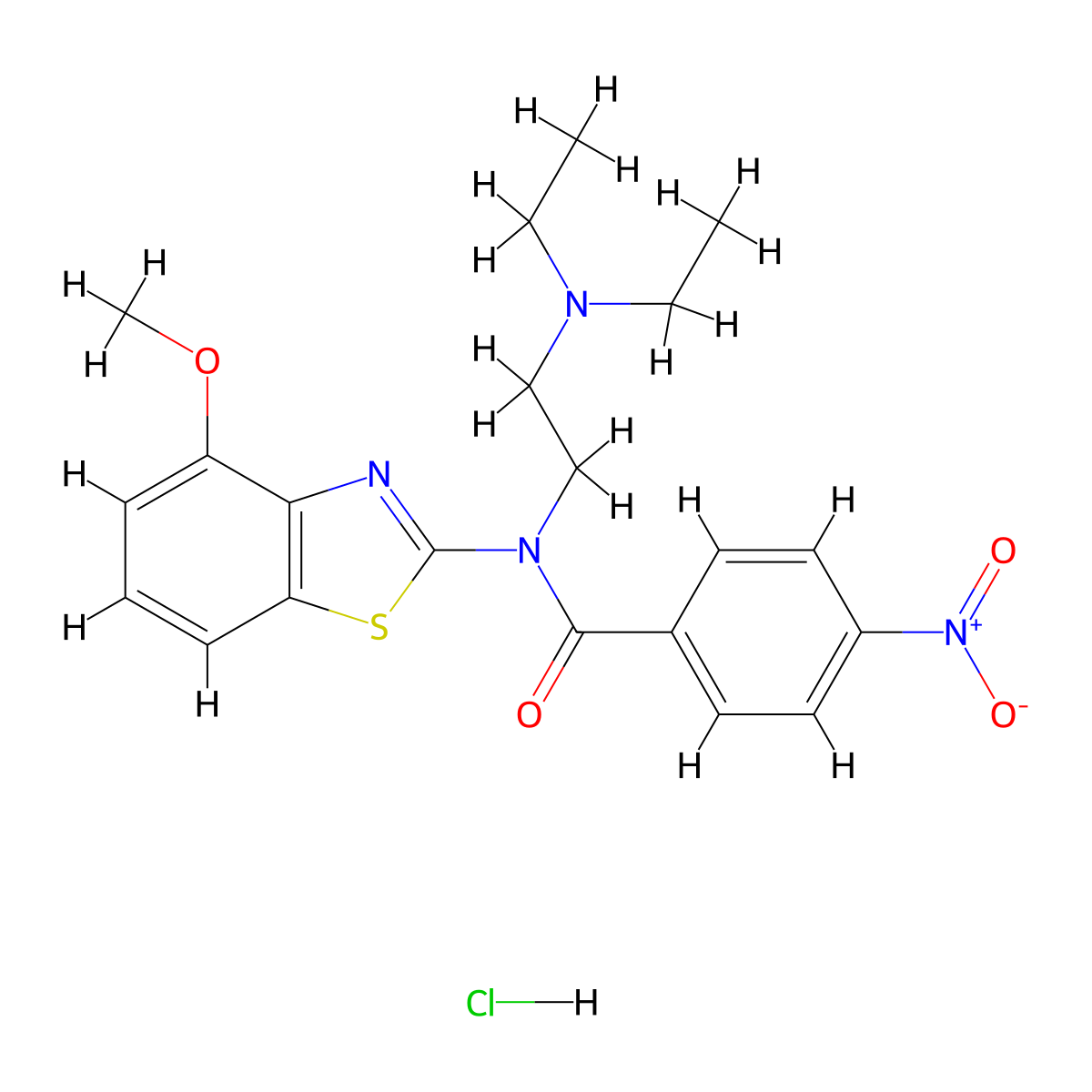 N-(2-(diethylamino)ethyl)-N-(4-methoxybenzo[d]thiazol-2-yl)-4-nitrobenzamide hydrochloride molecular structure, CAS 1052535-86-0