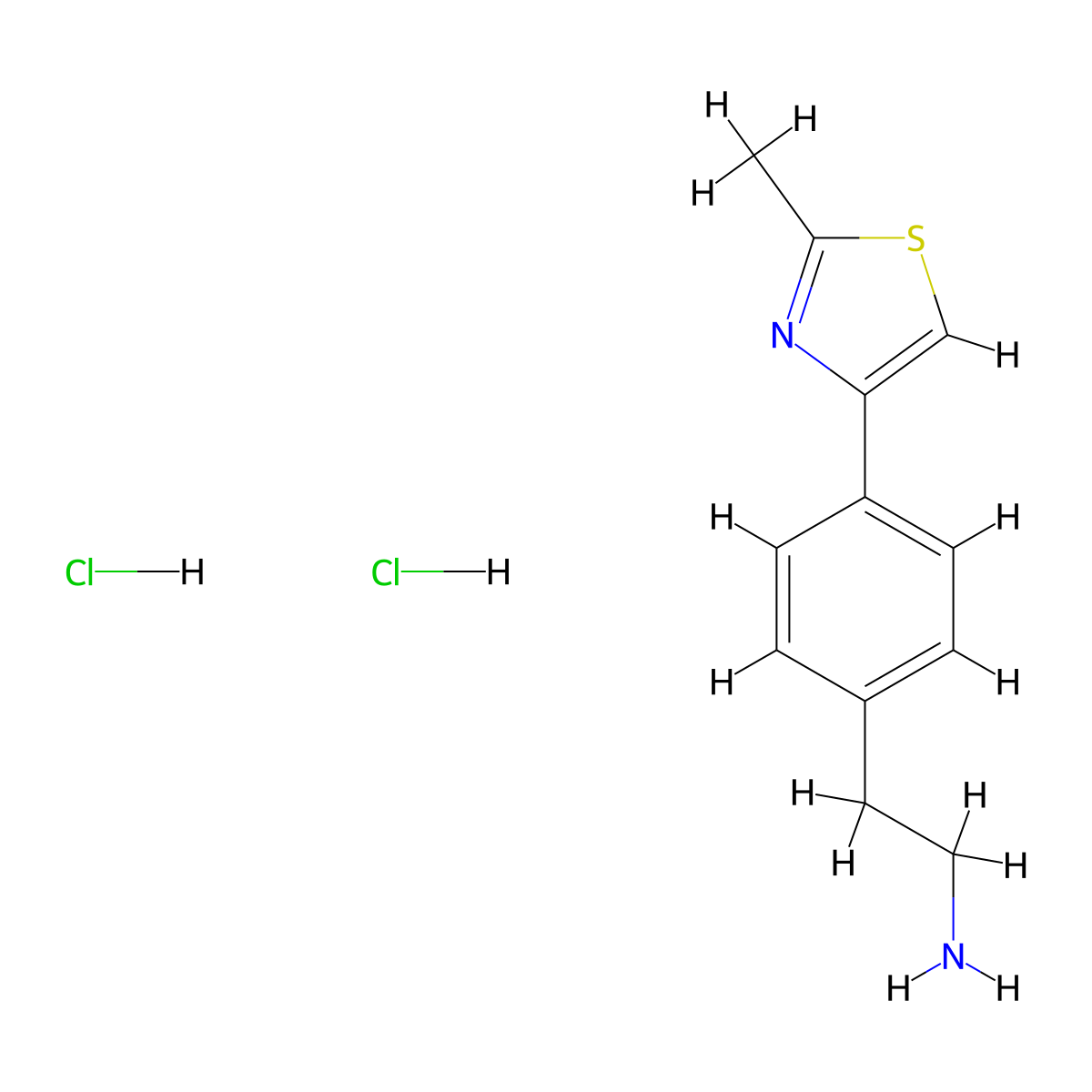 2-[4-(2-Methyl-1,3-thiazol-4-yl)phenyl]ethan-1-amine dihydrochloride molecular structure, CAS 1052541-72-6