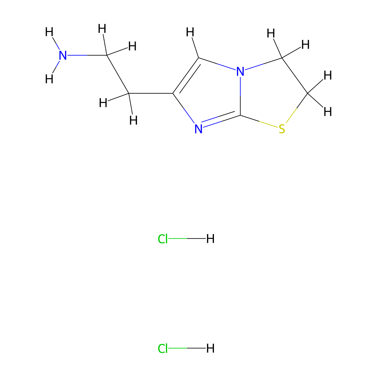 2-(2,3-Dihydroimidazo[2,1-b]thiazol-6-yl)ethanamine dihydrochloride molecular structure, CAS 1052543-27-7