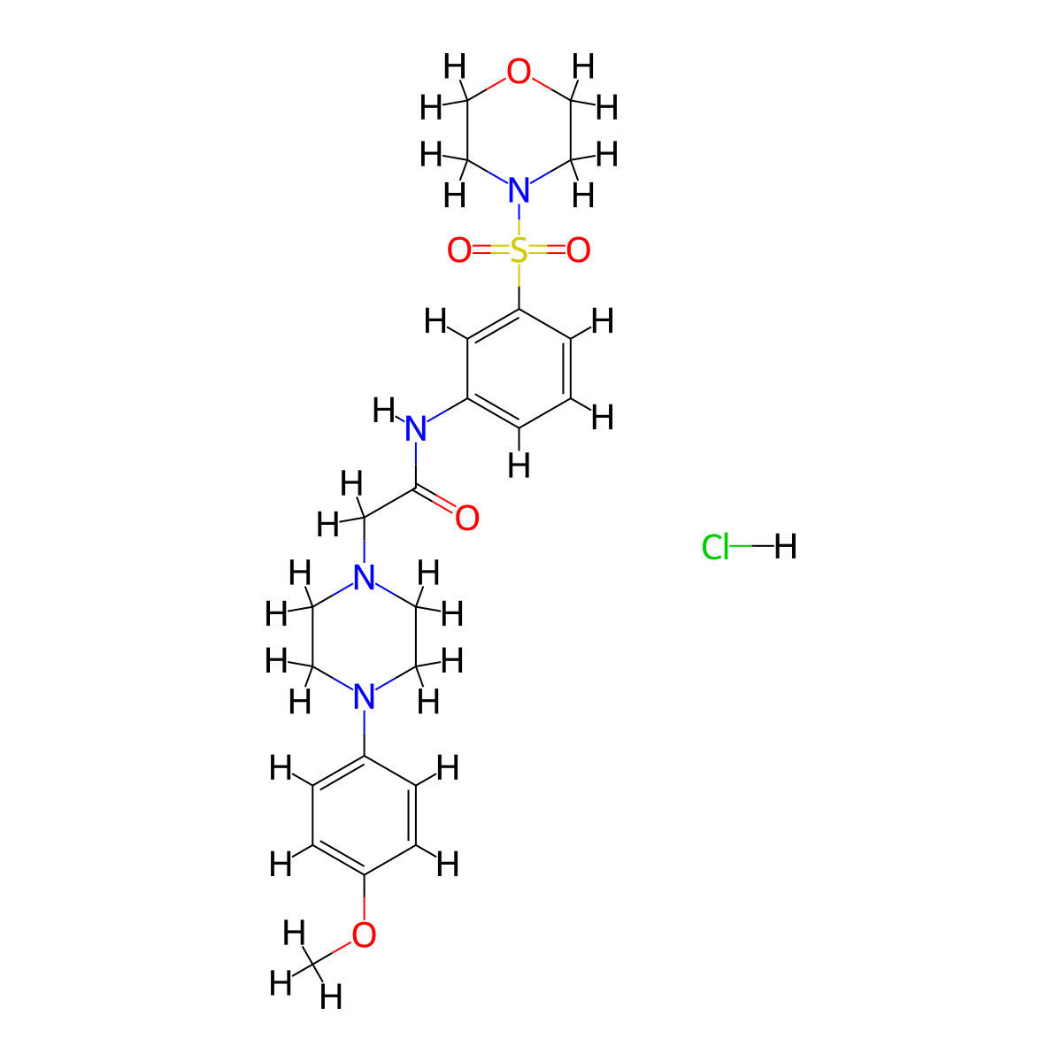 2-[4-(4-Methoxy-phenyl)-piperazin-1-yl]-N-[3-(morpholine-4-sulfonyl)-phenyl]-acetamide molecular structure, CAS 1052543-54-0