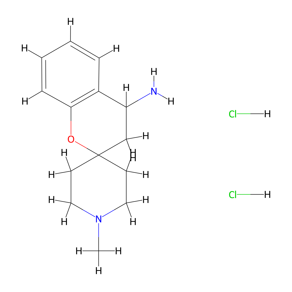 1'-Methyl-3,4-dihydrospiro[1-benzopyran-2,4'-piperidine]-4-amine dihydrochloride molecular structure, CAS 1052545-47-7