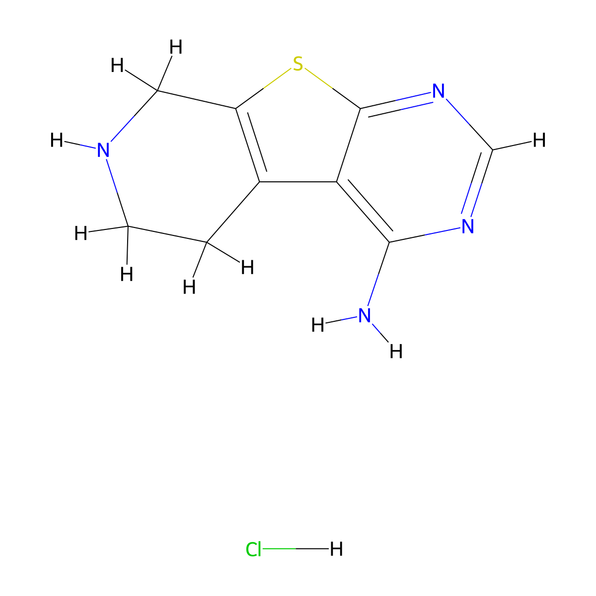 8-Thia-4,6,11-triazatricyclo[7.4.0.0,2,7]trideca-1(9),2,4,6-tetraen-3-amine hydrochloride molecular structure, CAS 1052550-82-9