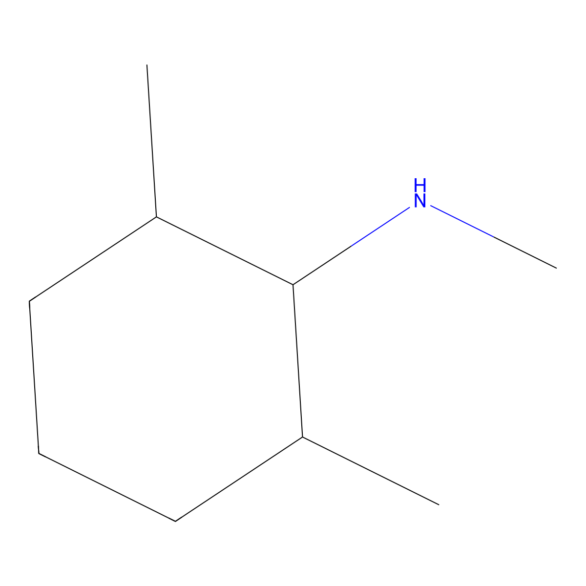 N,2,6-trimethylcyclohexan-1-amine molecular structure, CAS 1052554-50-3