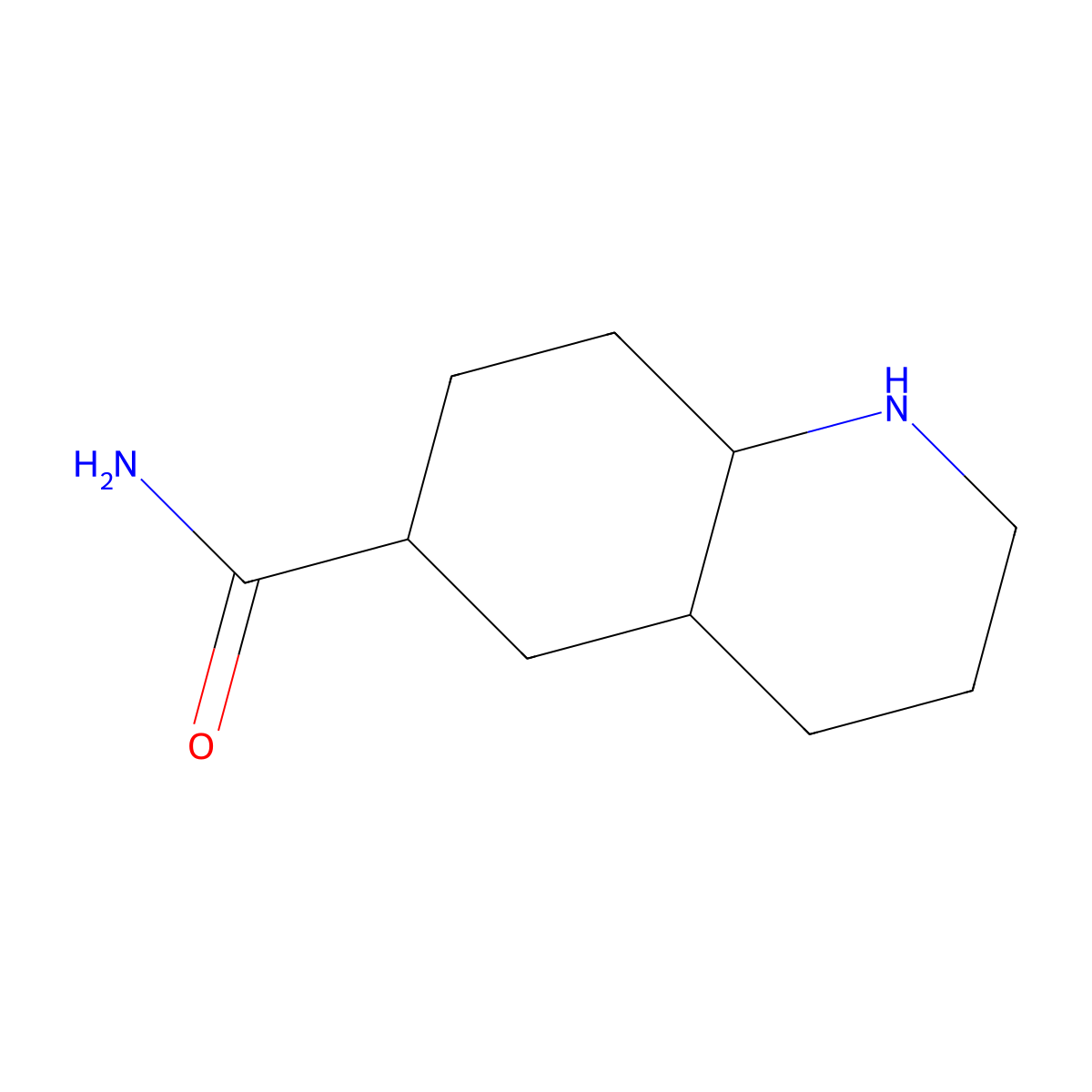 Decahydroquinoline-6-carboxamide molecular structure, CAS 1052559-55-3
