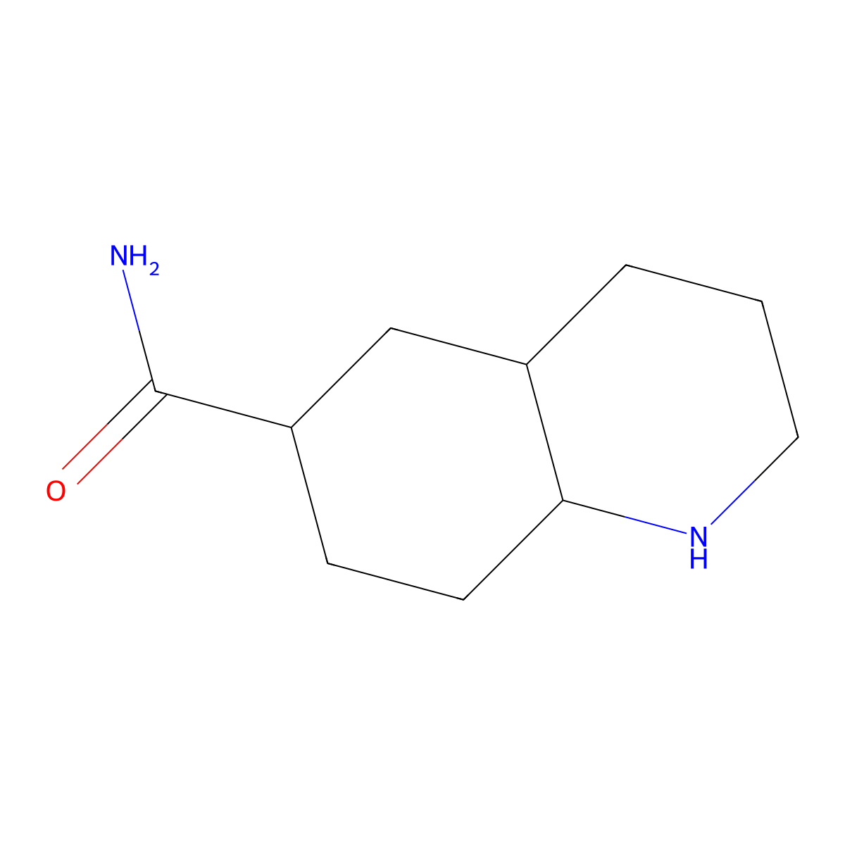 Decahydroquinoline-6-carboxamide molecular structure, CAS 1052559-55-3