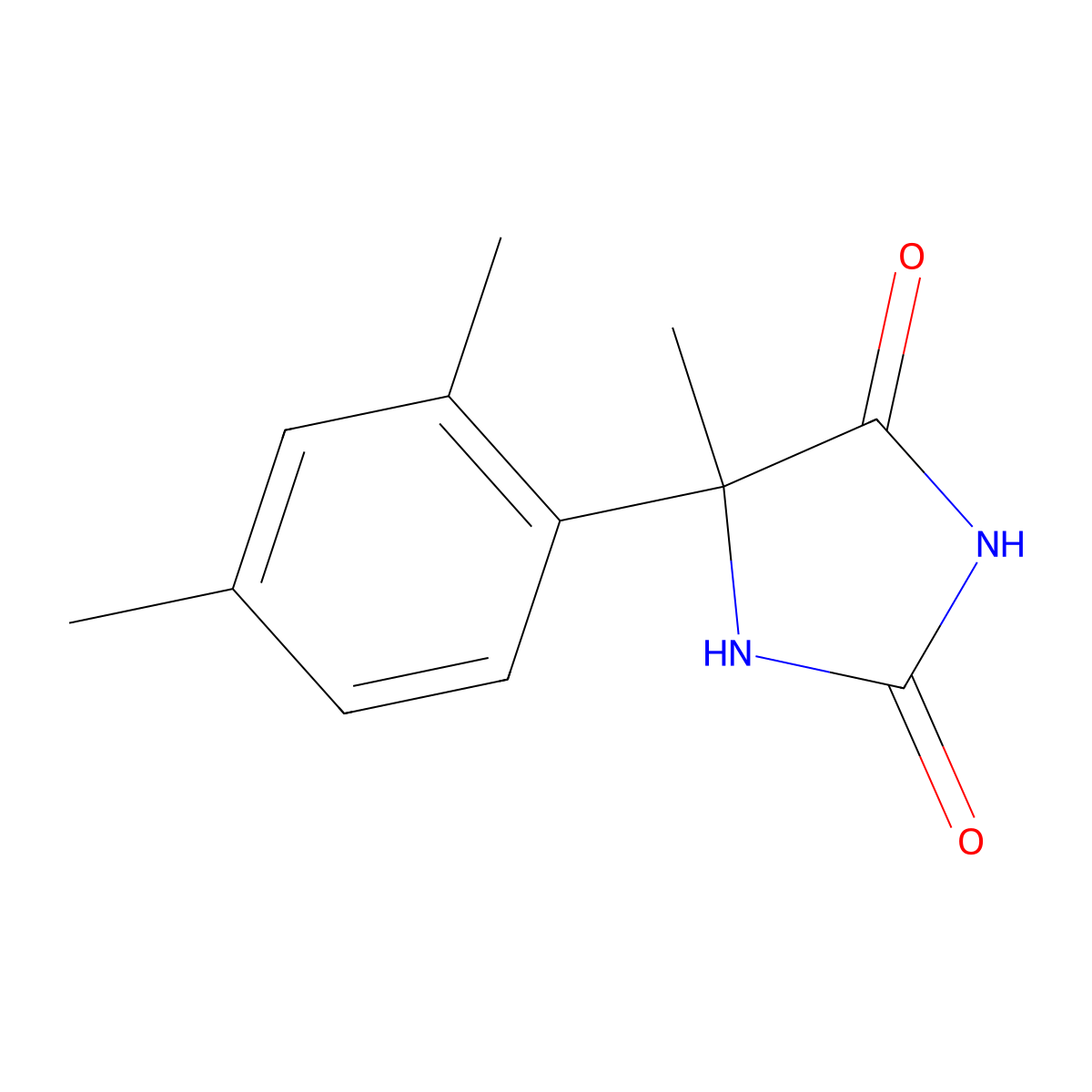 5-(2,4-Dimethylphenyl)-5-methylimidazolidine-2,4-dione molecular structure, CAS 1052563-94-6