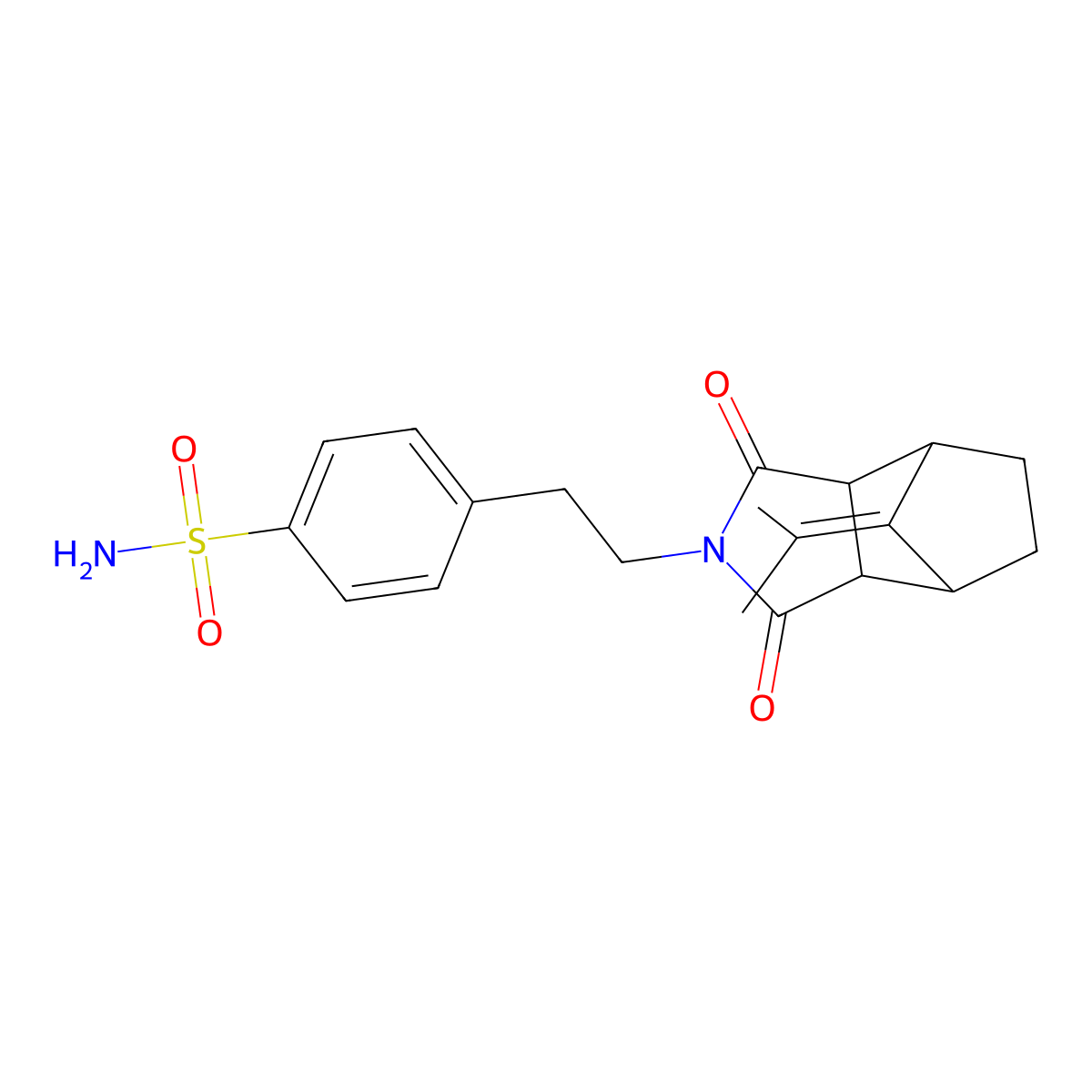 4-[2-(8-Isopropylidene-1,3-dioxooctahydro-2H-4,7-methanoisoindol-2-YL)ethyl]benzenesulfonamide molecular structure, CAS 1052568-22-5