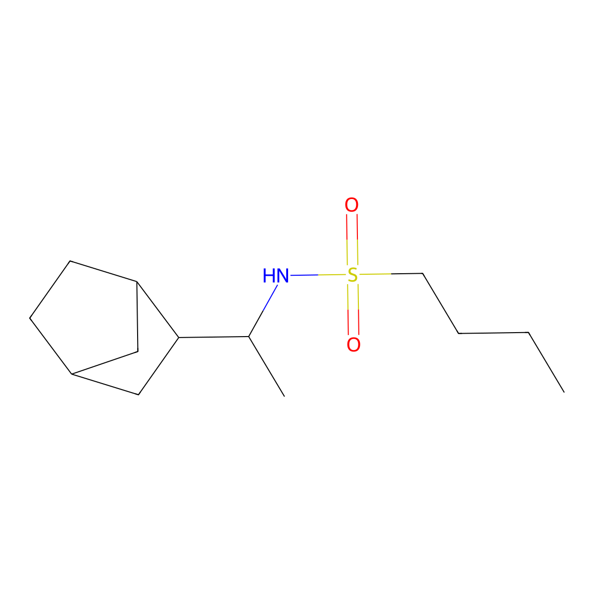 (Bicyclo[2.2.1]hept-2-ylethyl)(butylsulfonyl)amine molecular structure, CAS 1052582-41-8