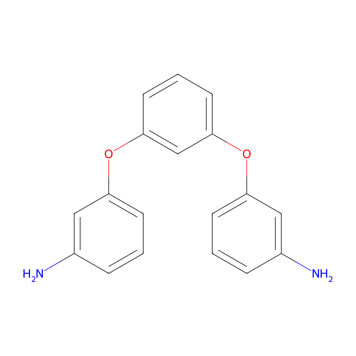 Benzenamine, 3,3'-(1,3-phenylenebis(oxy))bis- molecular structure, CAS 10526-07-5