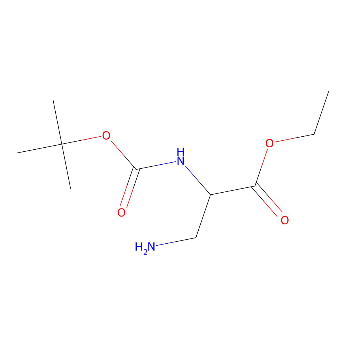 3-Amino-N-Boc-L-alanine ethyl ester molecular structure, CAS 105261-92-5