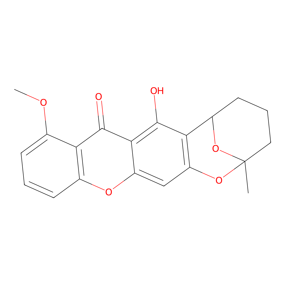 Chaetoxanthone B molecular structure, CAS 1052639-25-4