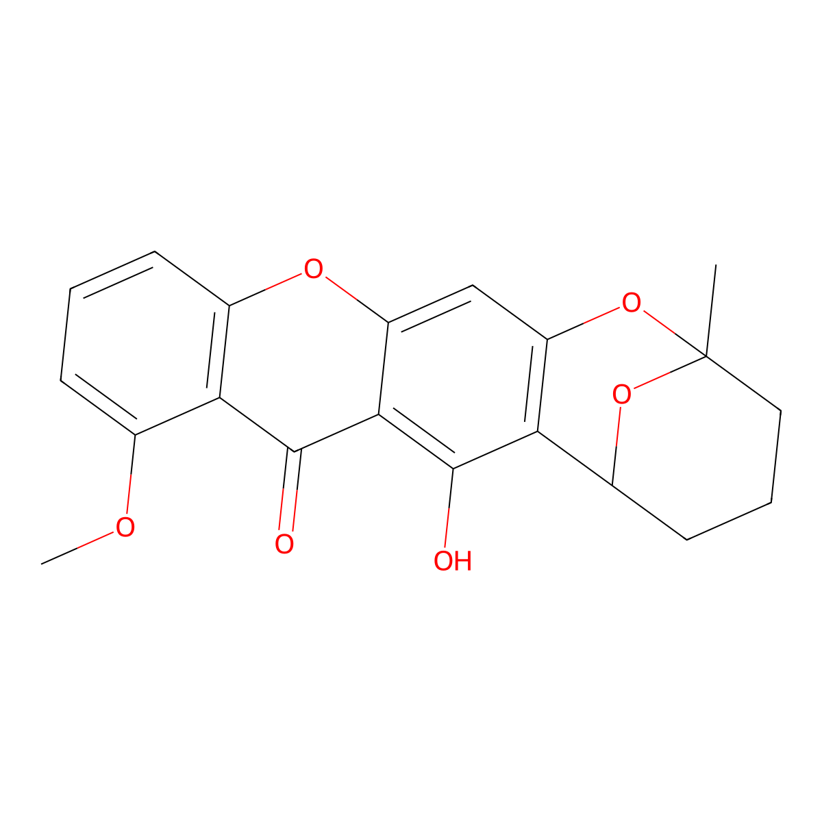Chaetoxanthone B molecular structure, CAS 1052639-25-4