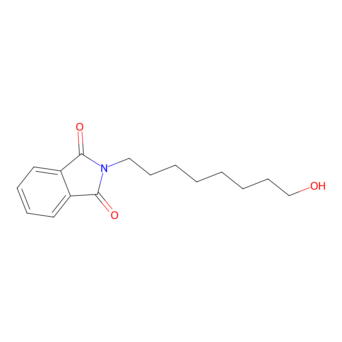 2-(8-Hydroxyoctyl)-1H-isoindole-1,3(2H)-dione molecular structure, CAS 105264-63-9