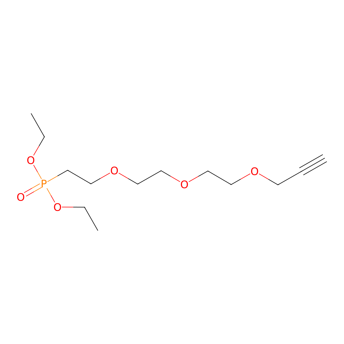 Propargyl-PEG3-phosphonic acid ethyl ester molecular structure, CAS 1052678-30-4