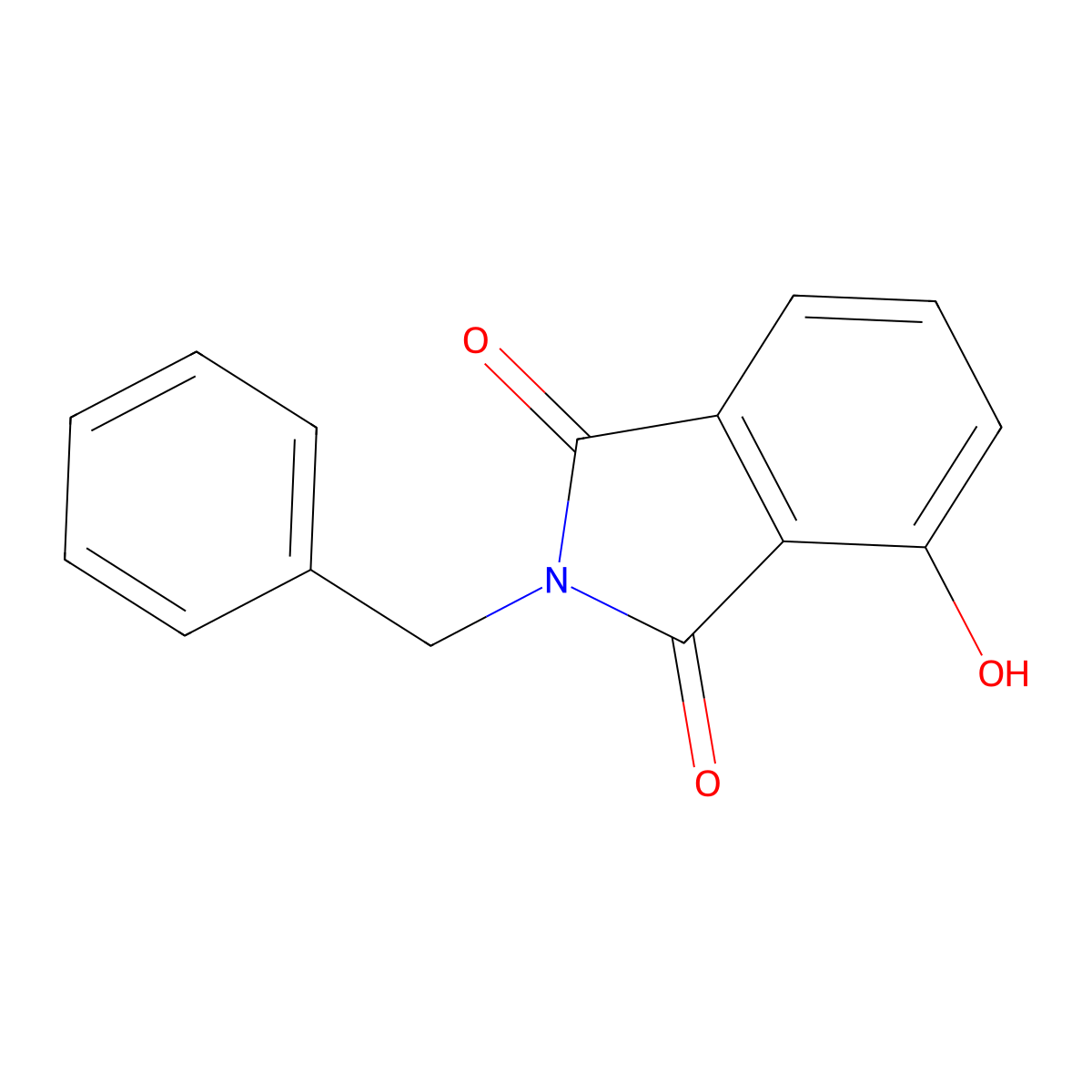 2-benzyl-4-hydroxy-2,3-dihydro-1H-isoindole-1,3-dione molecular structure, CAS 1052688-16-0