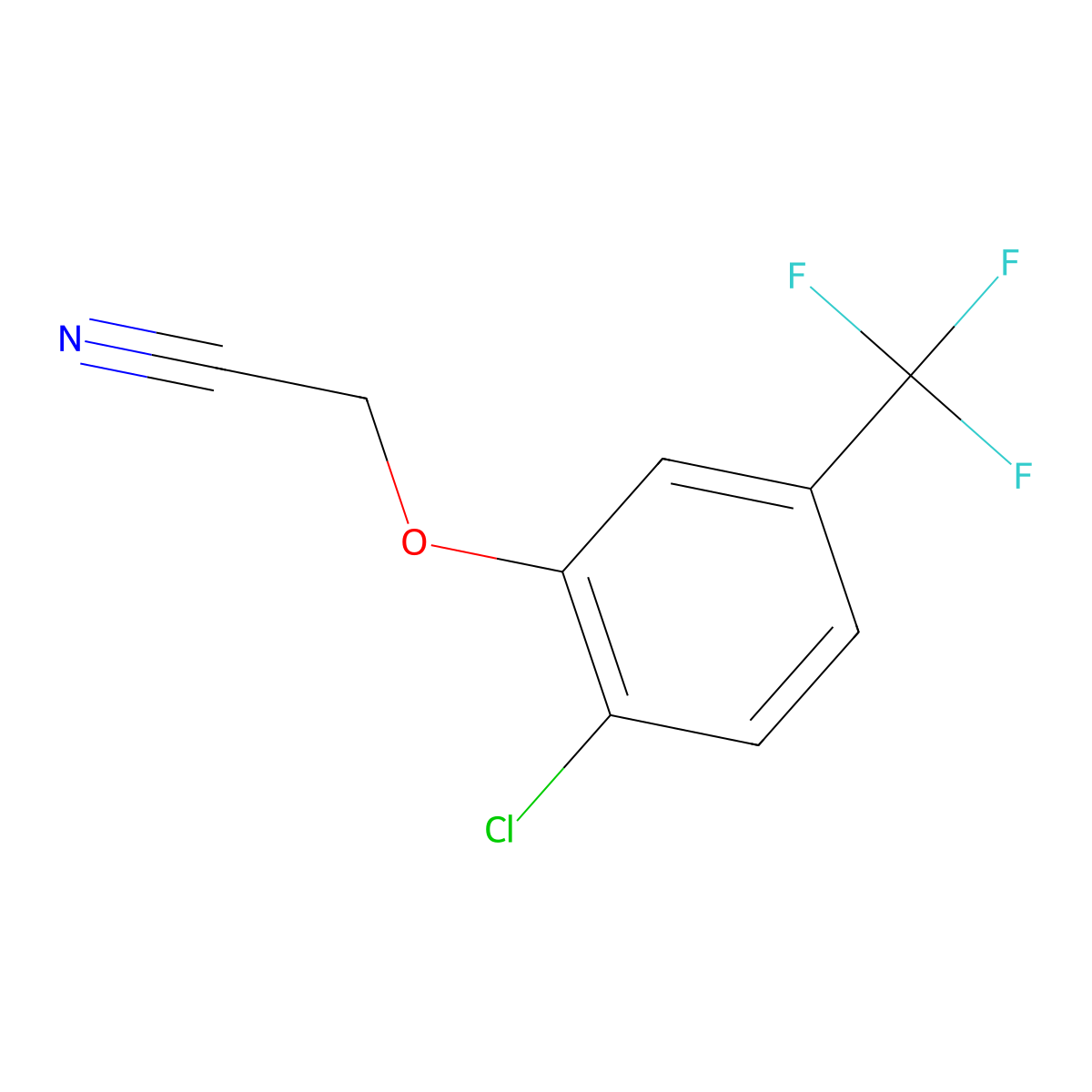 2-[2-Chloro-5-(trifluoromethyl)-phenoxy]acetonitrile molecular structure, CAS 1052695-59-6