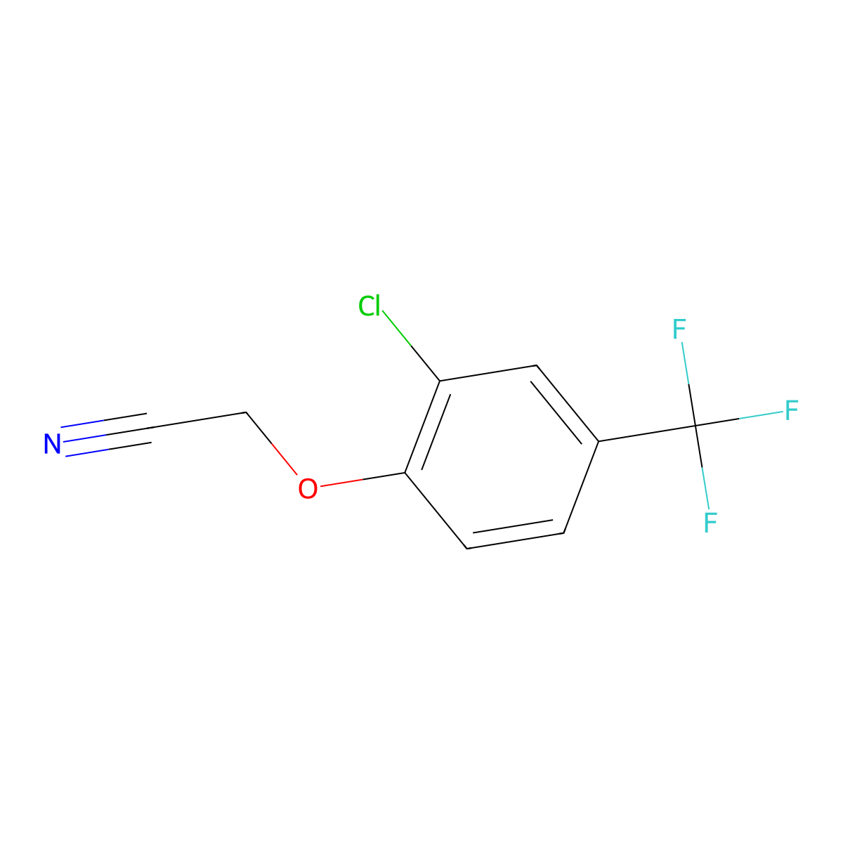2-[2-Chloro-4-(trifluoromethyl)-phenoxy]acetonitrile molecular structure, CAS 1052695-62-1