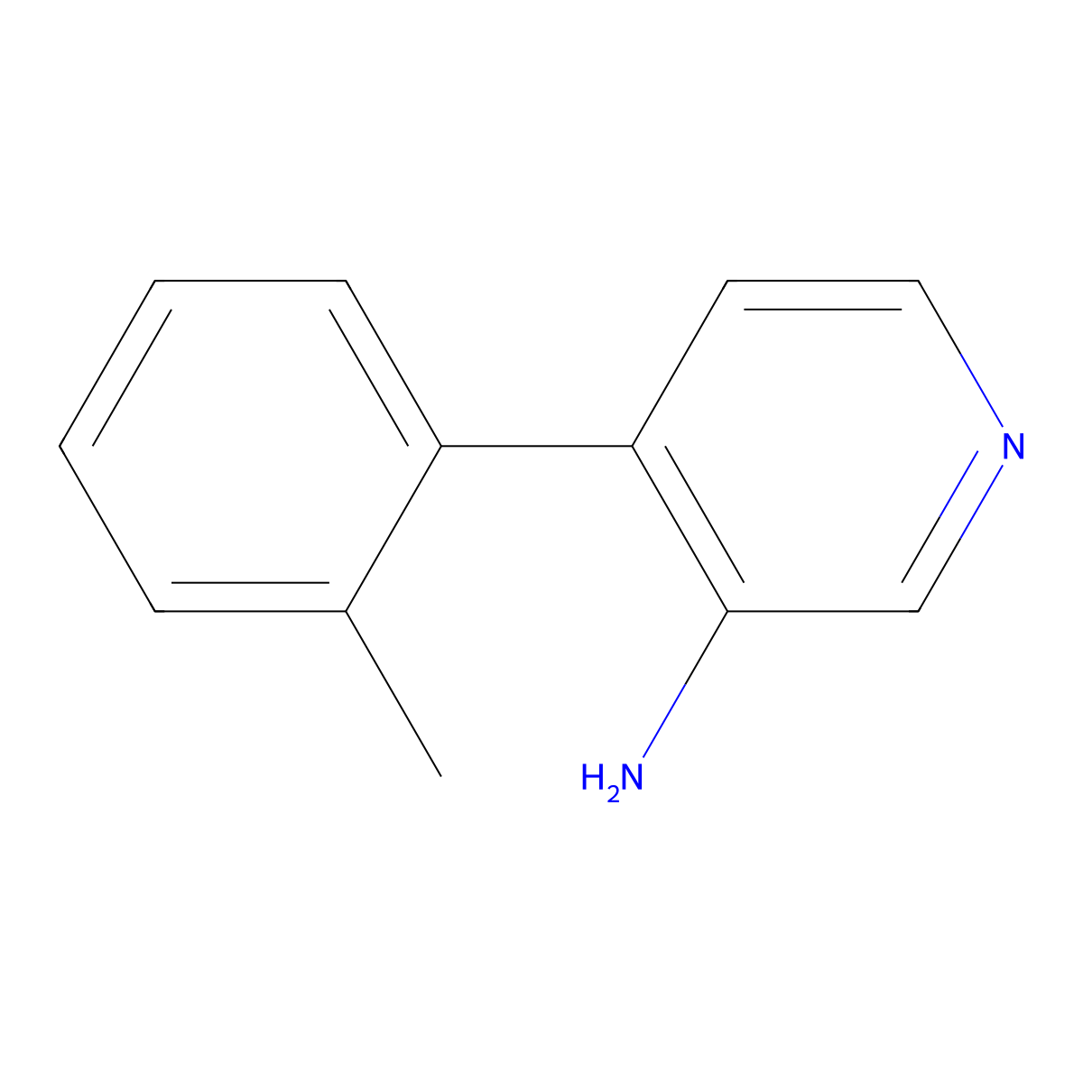 4-o-Tolyl-pyridin-3-ylamine molecular structure, CAS 1052705-86-8