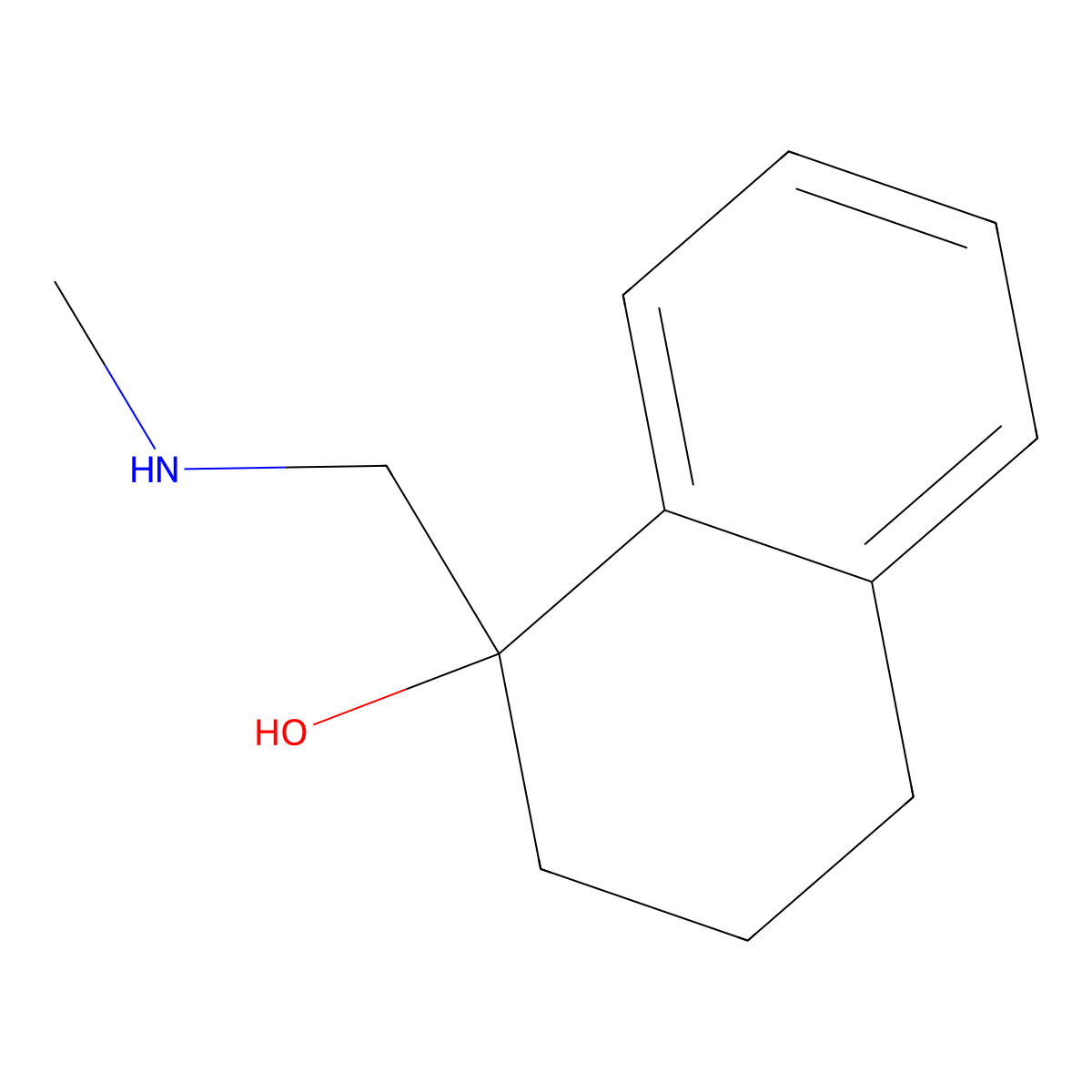1-[(Methylamino)methyl]-1,2,3,4-tetrahydronaphthalen-1-ol molecular structure, CAS 105271-55-4