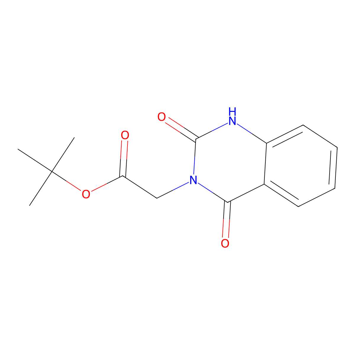Tert-butyl 2-(2,4-dioxo-1,2-dihydroquinazolin-3(4H)-YL)acetate molecular structure, CAS 1052723-27-9