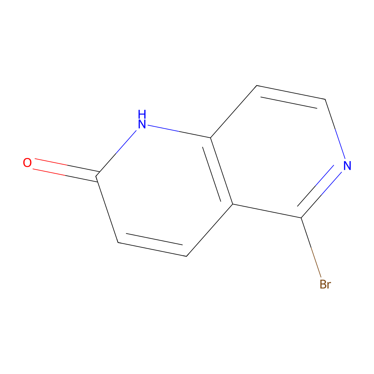 5-Bromo-1,6-naphthyridin-2(1H)-one molecular structure, CAS 105276-96-8