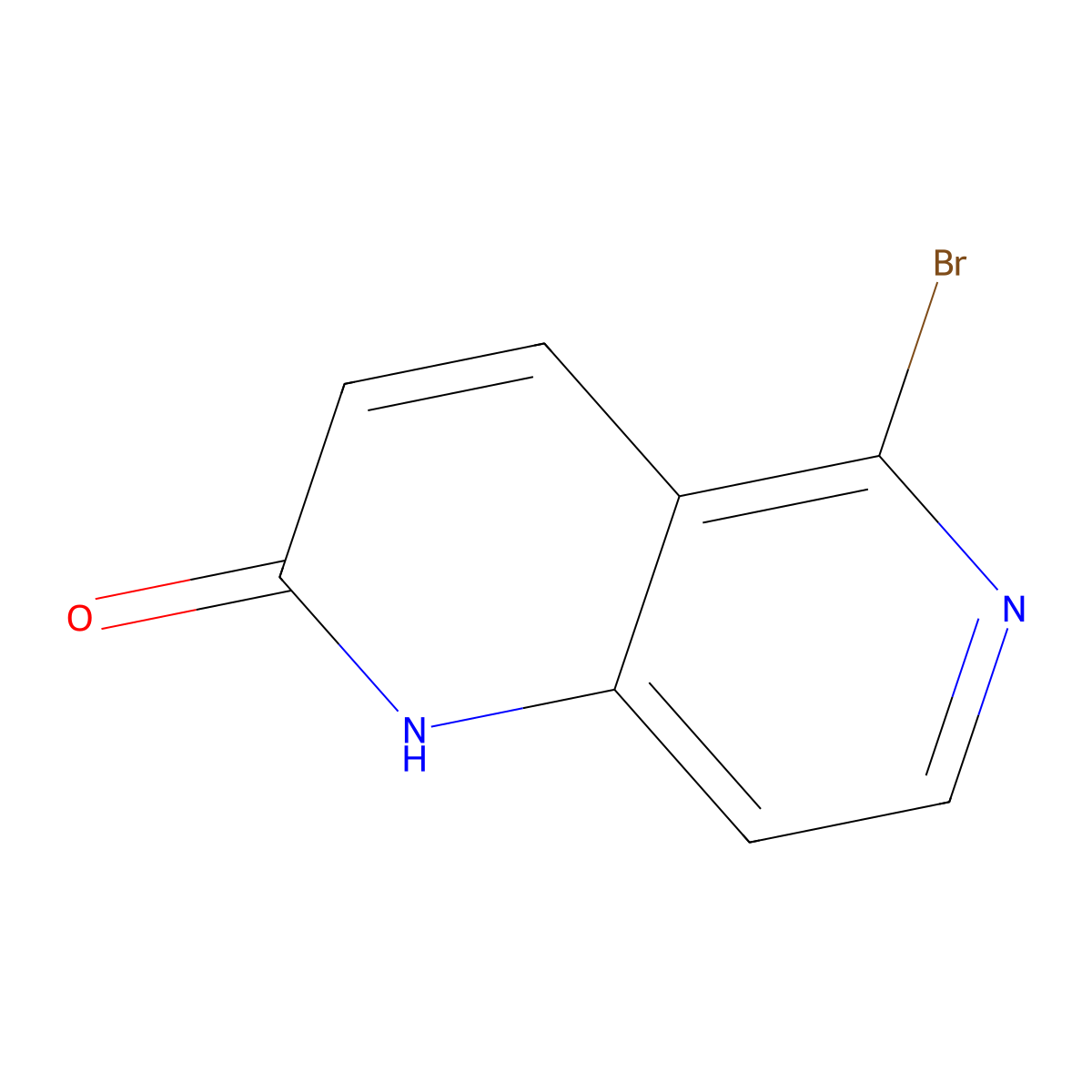 5-Bromo-1,6-naphthyridin-2(1H)-one molecular structure, CAS 105276-96-8