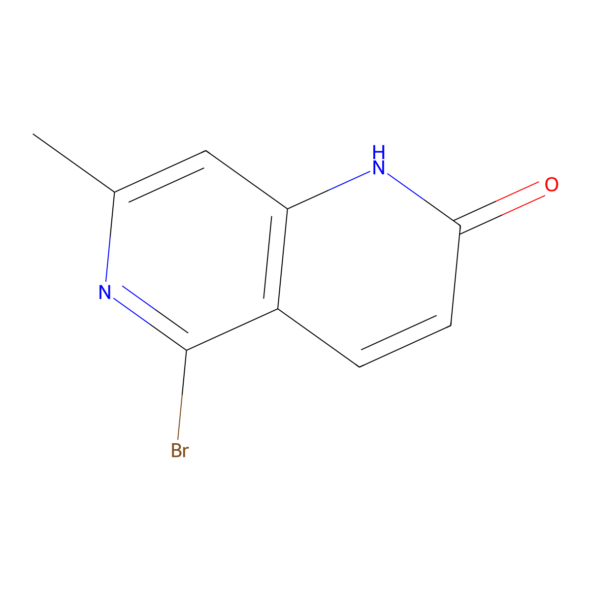 5-Bromo-7-methyl-1,6-naphthyridin-2(1H)-one molecular structure, CAS 105277-14-3