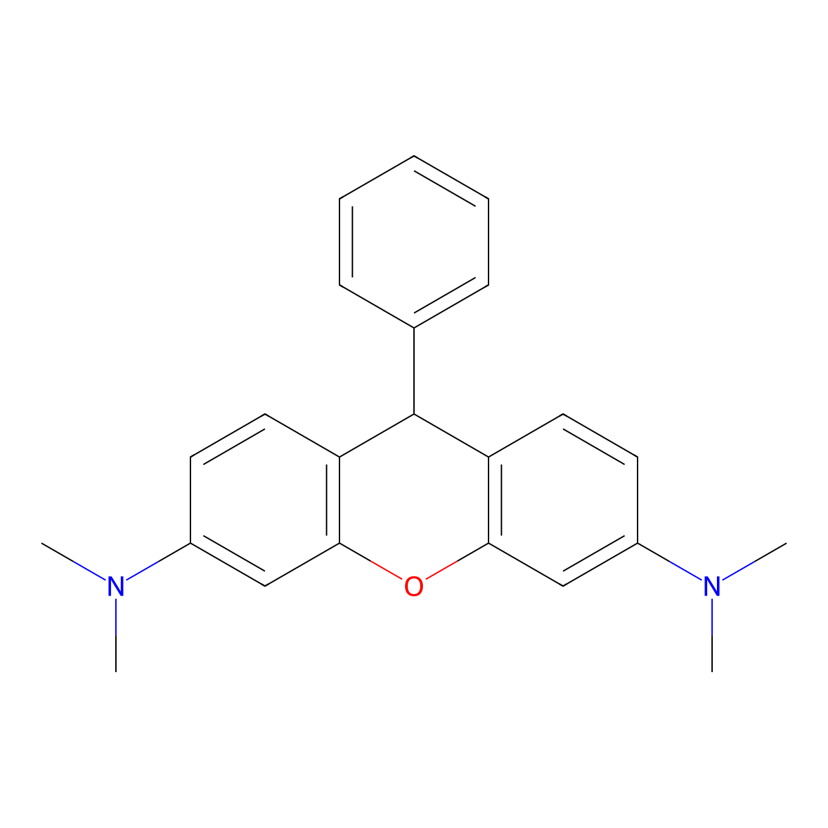 Dihydrotetramethylrosamine molecular structure, CAS 105284-17-1