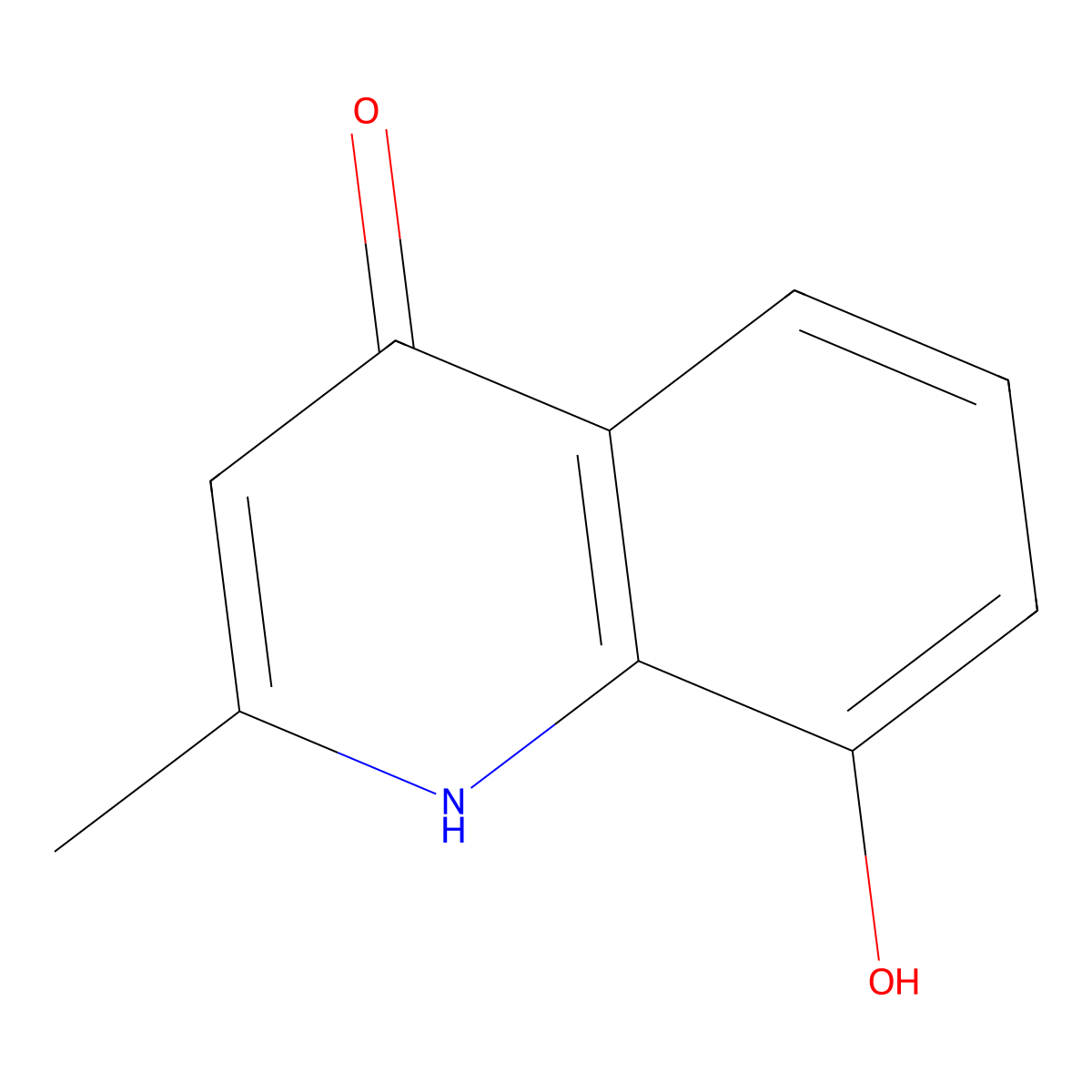 2-Methylquinoline-4,8-diol molecular structure, CAS 10529-34-7