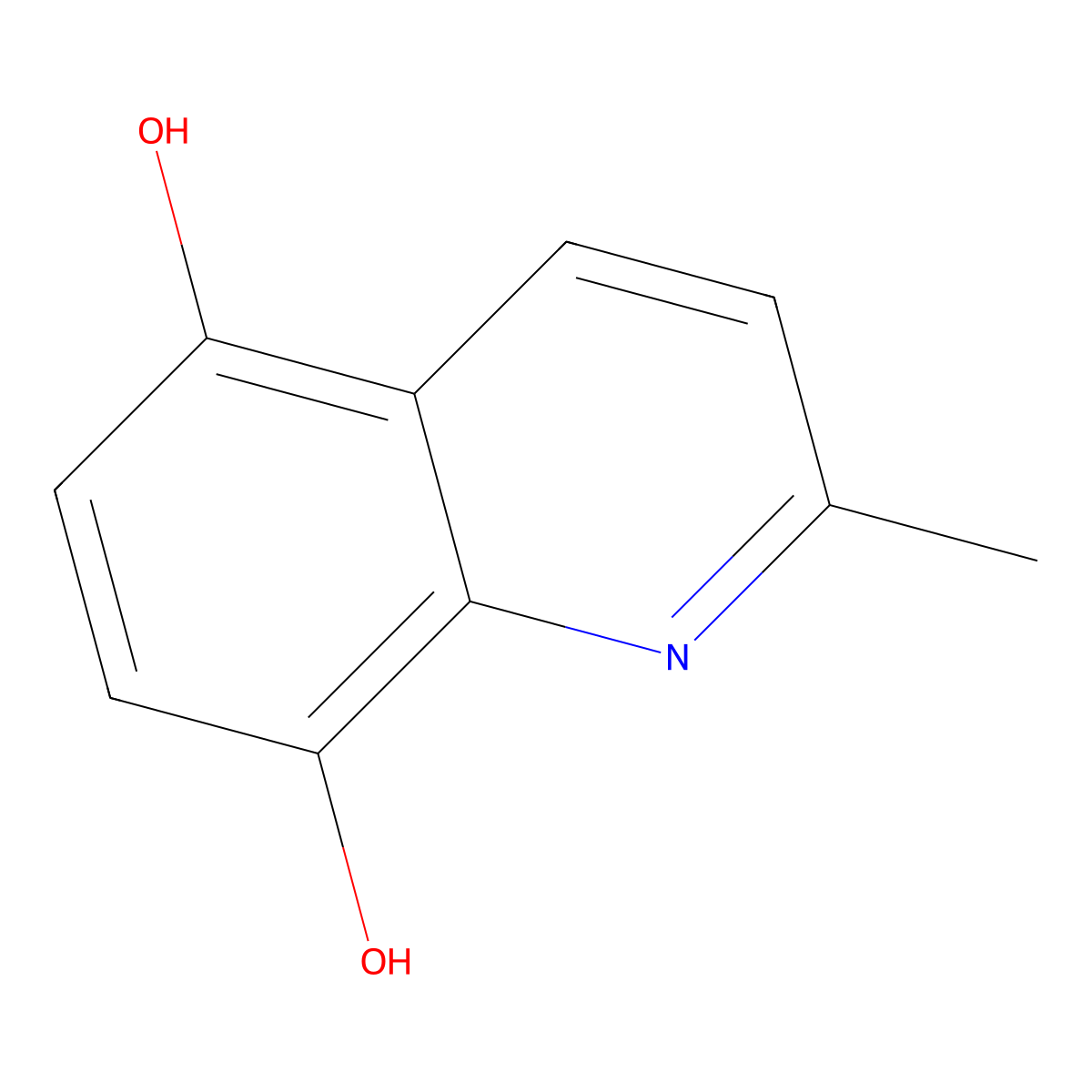 2-Methylquinoline-5,8-diol molecular structure, CAS 10529-38-1