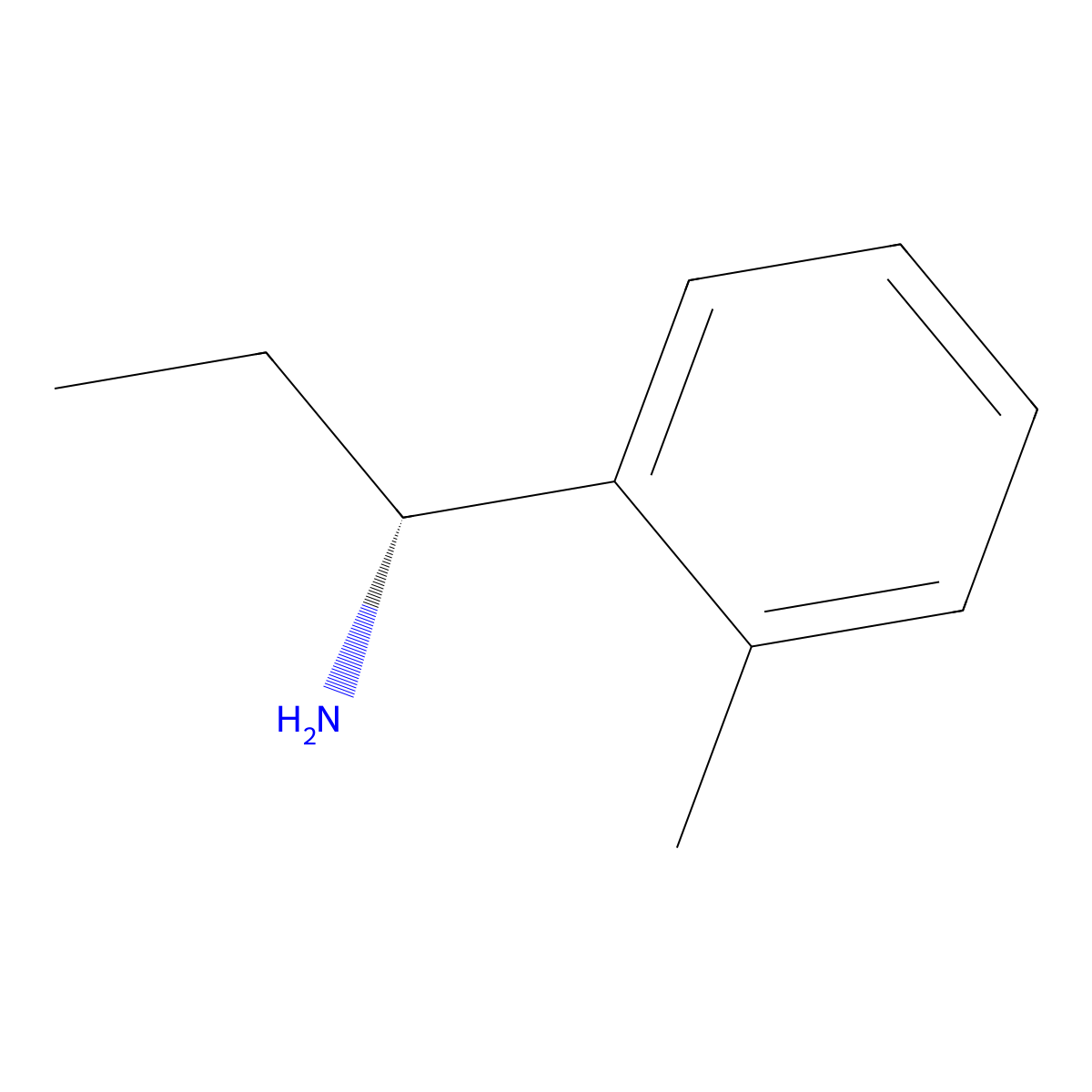 (R)-1-(o-Tolyl)propan-1-amine molecular structure, CAS 105290-96-8