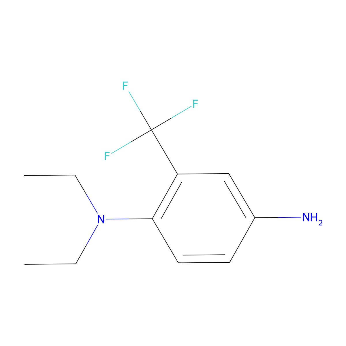 N1,N1-Diethyl-2-(trifluoromethyl)benzene-1,4-diamine molecular structure, CAS 105296-03-5