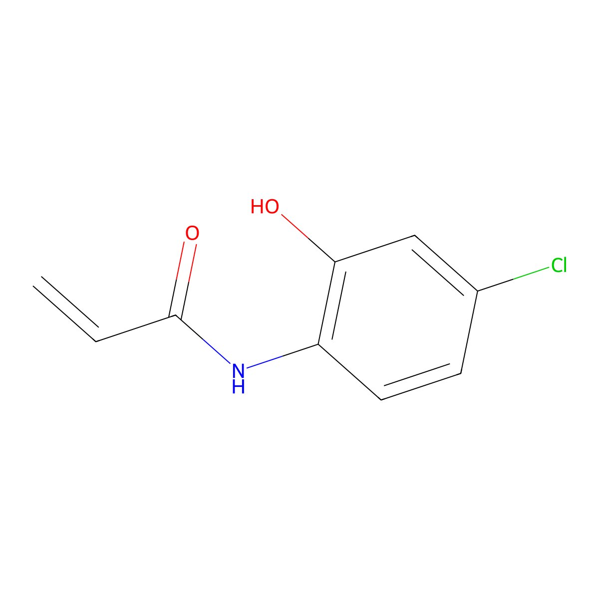 N-(4-chloro-2-hydroxyphenyl)prop-2-enamide molecular structure, CAS 105298-45-1