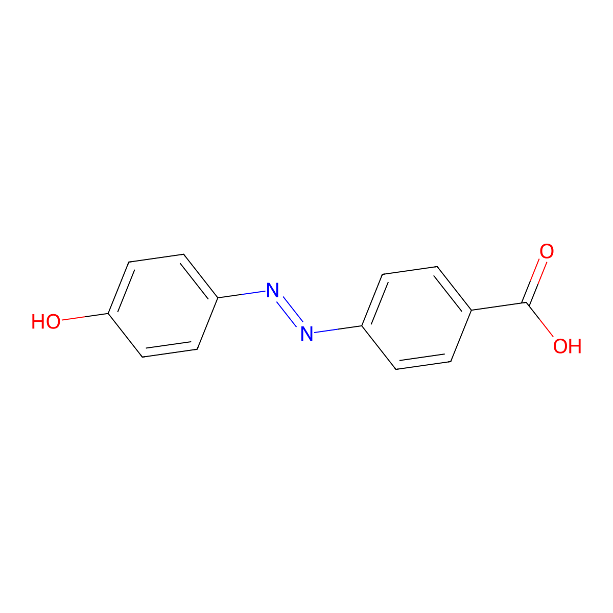 4'-Hydroxyazobenzene-4-carboxylic Acid molecular structure, CAS 105299-45-4