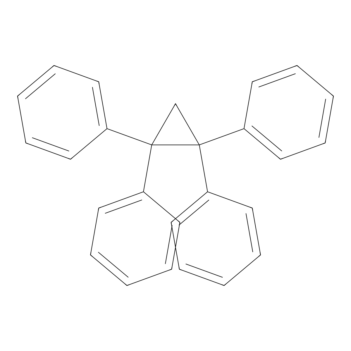 1,1,2,2-Tetraphenylcyclopropane molecular structure, CAS 1053-23-2
